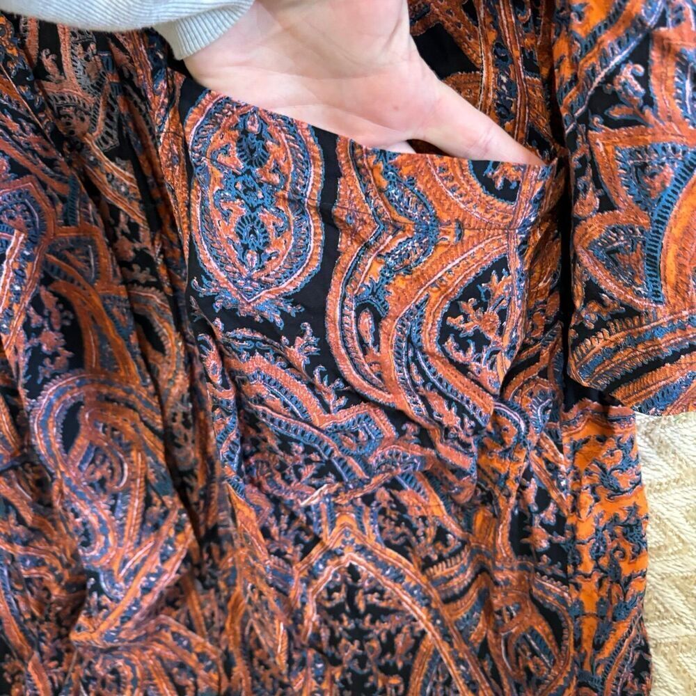 Free People Multicolor Paisley Kimono Top - Picture 7 of 12